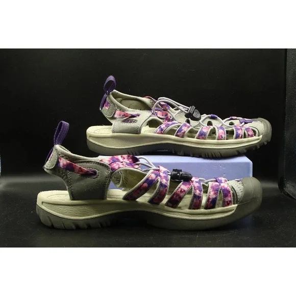 Keen Whisper Sandals Waterproof Women's US 10 Purple Tie-Dye 1026252 - Picture 2 of 6
